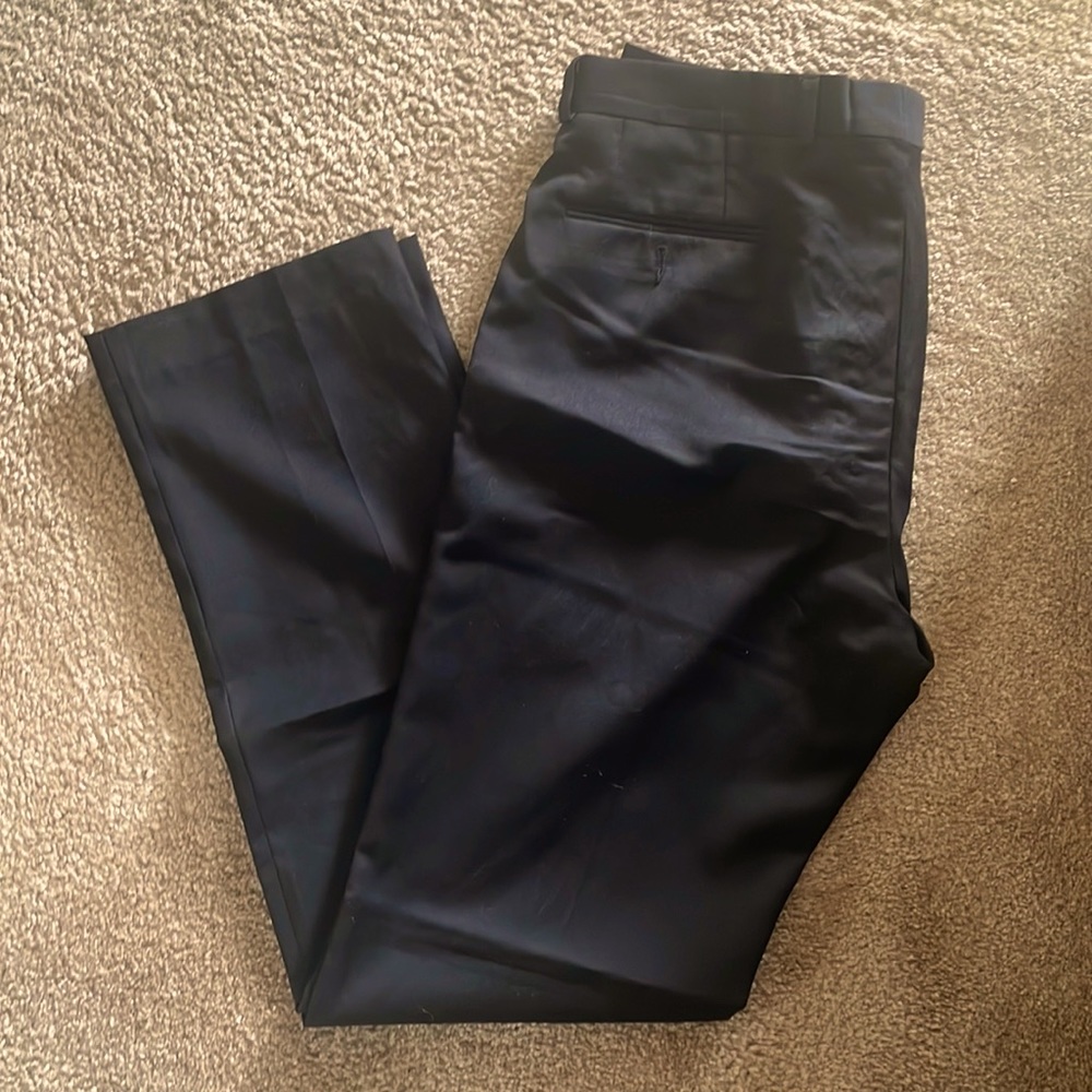 Men’s Calvin Klein, Slim Fir Slacks, Black, Size 34W x 34L